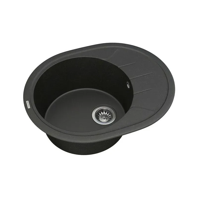 Кухонная мойка VANKOR Sity SMO 02.61 Black + сифон VANKOR - Фото 2