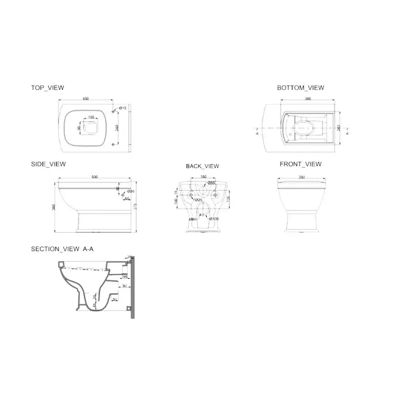 Унитаз подвесной Devit Retro 3020127 безободковый, сиденье дюропласт Soft-Close - Фото 2