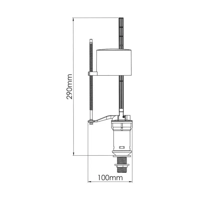 Кран шар. бачка унітаза ниж. підкл. NOVA 7021 - Фото 2