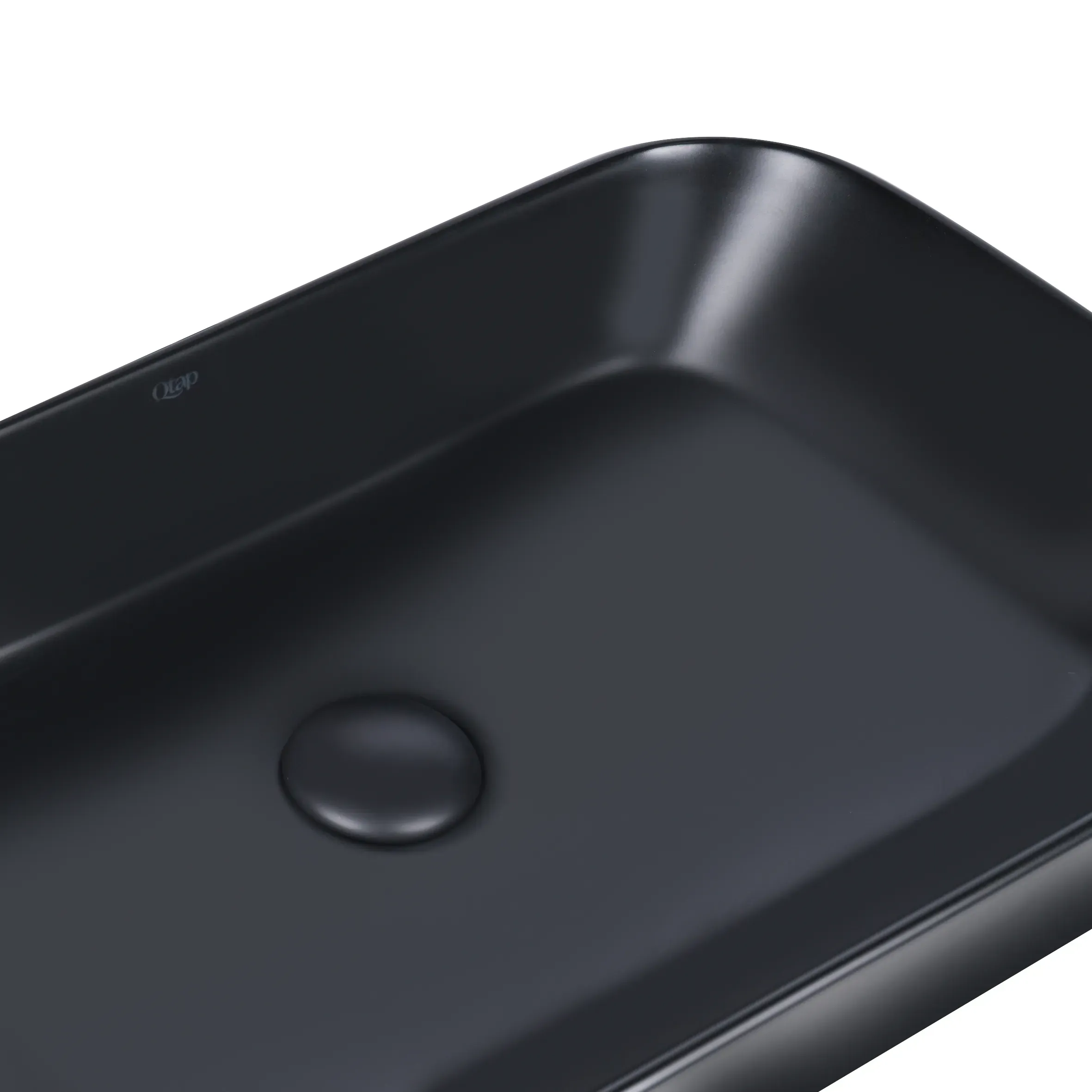 Раковина-чаша Qtap Scorpio с донным клапаном QT14112243MB - Фото 5