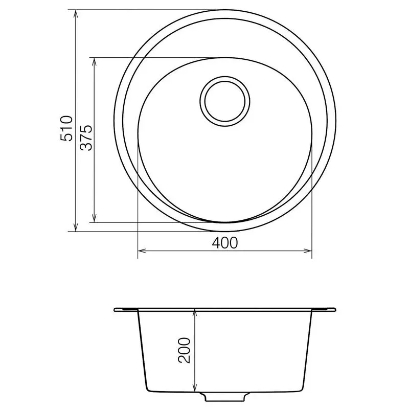 Кухонна мийка VANKOR Sity SMR 01.50 Gray + сифон VANKOR - Фото 4