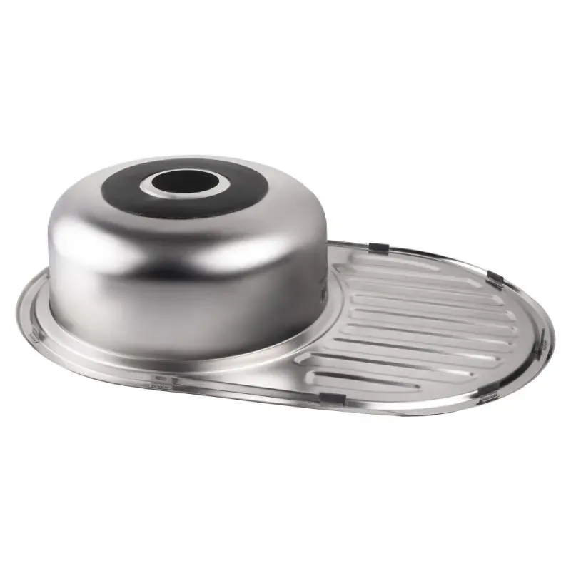 Врезная мойка Lidz 7750 Micro Decor (0.6 мм) - Фото 4