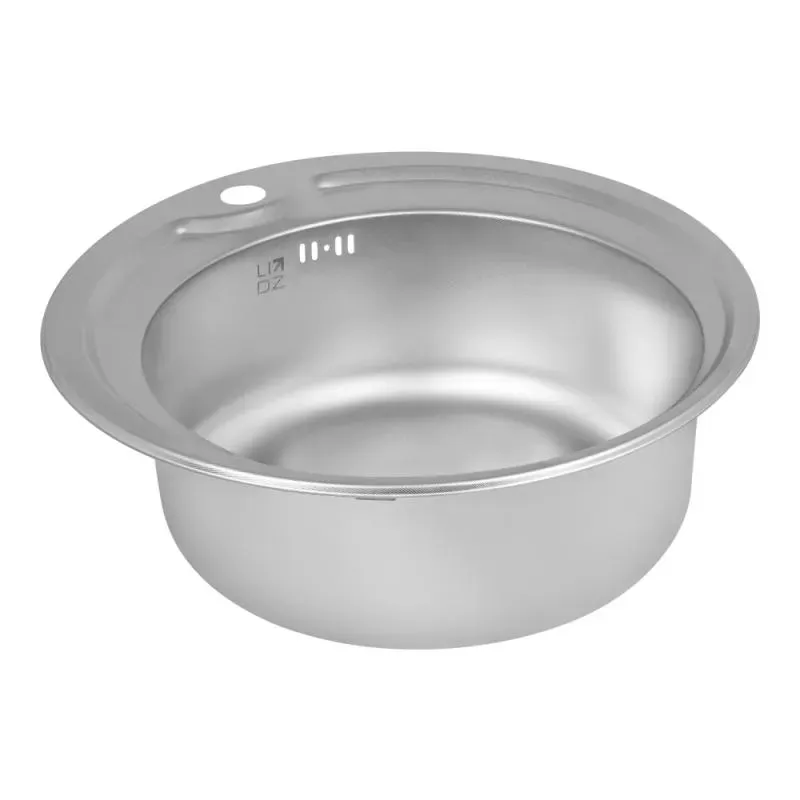 Врезная мойка Lidz 510-D Micro Decor (0.8 мм) - Фото 5