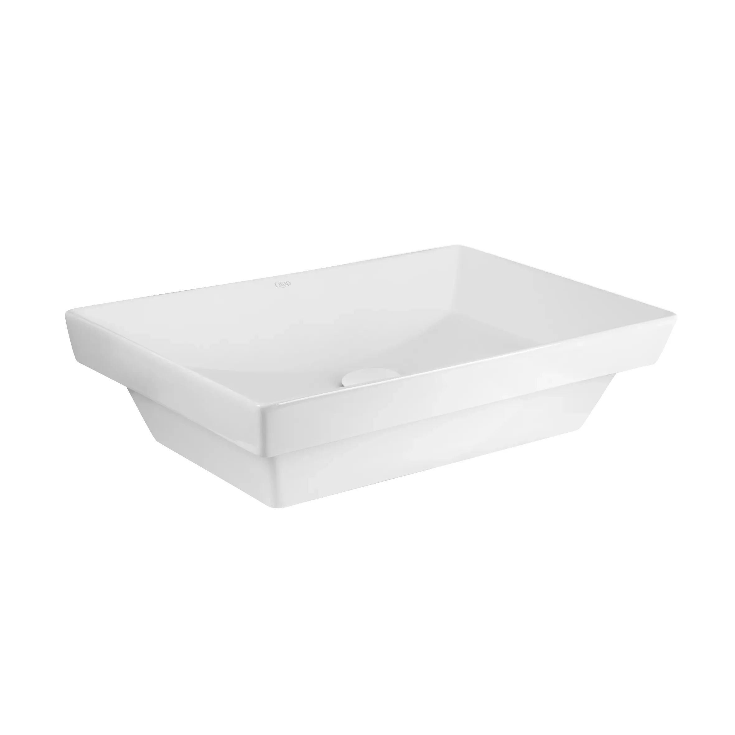 Раковина Qtap Crow 558х372х145 White с донным клапаном QT0511L739W - Фото 4