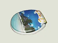 Сидіння для унітаза м'яке COMFORT 2051 з малюнком - Фото 2