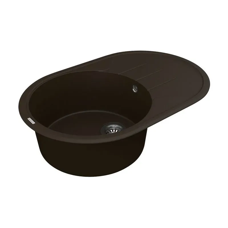 Кухонная мойка VANKOR Sity SMO 02.78 Chocolate + сифон VANKOR - Фото 3