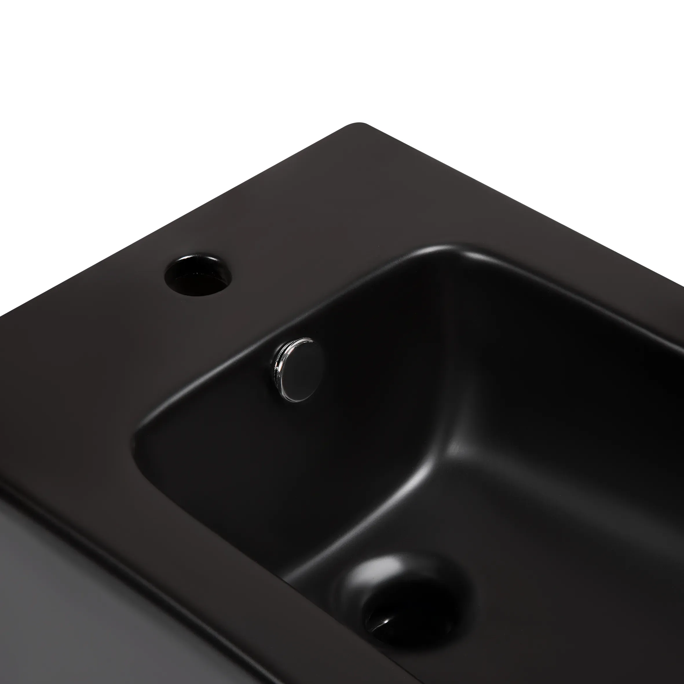 Биде напольный Qtap Scorpio Matt black QT14441003CMB - Фото 5