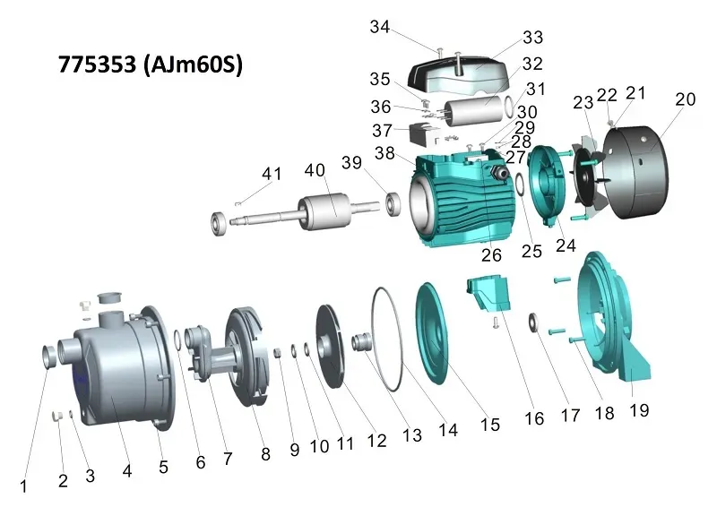 Насос поверхностный центробежный нерж. LEO (Aquatica) 775353 0,6 кВт - Фото 4
