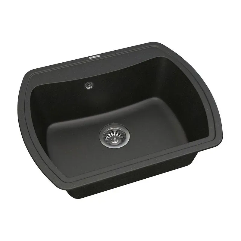 Кухонная мойка VANKOR Norton NMP 01.63 Black + сифон VANKOR - Фото 2