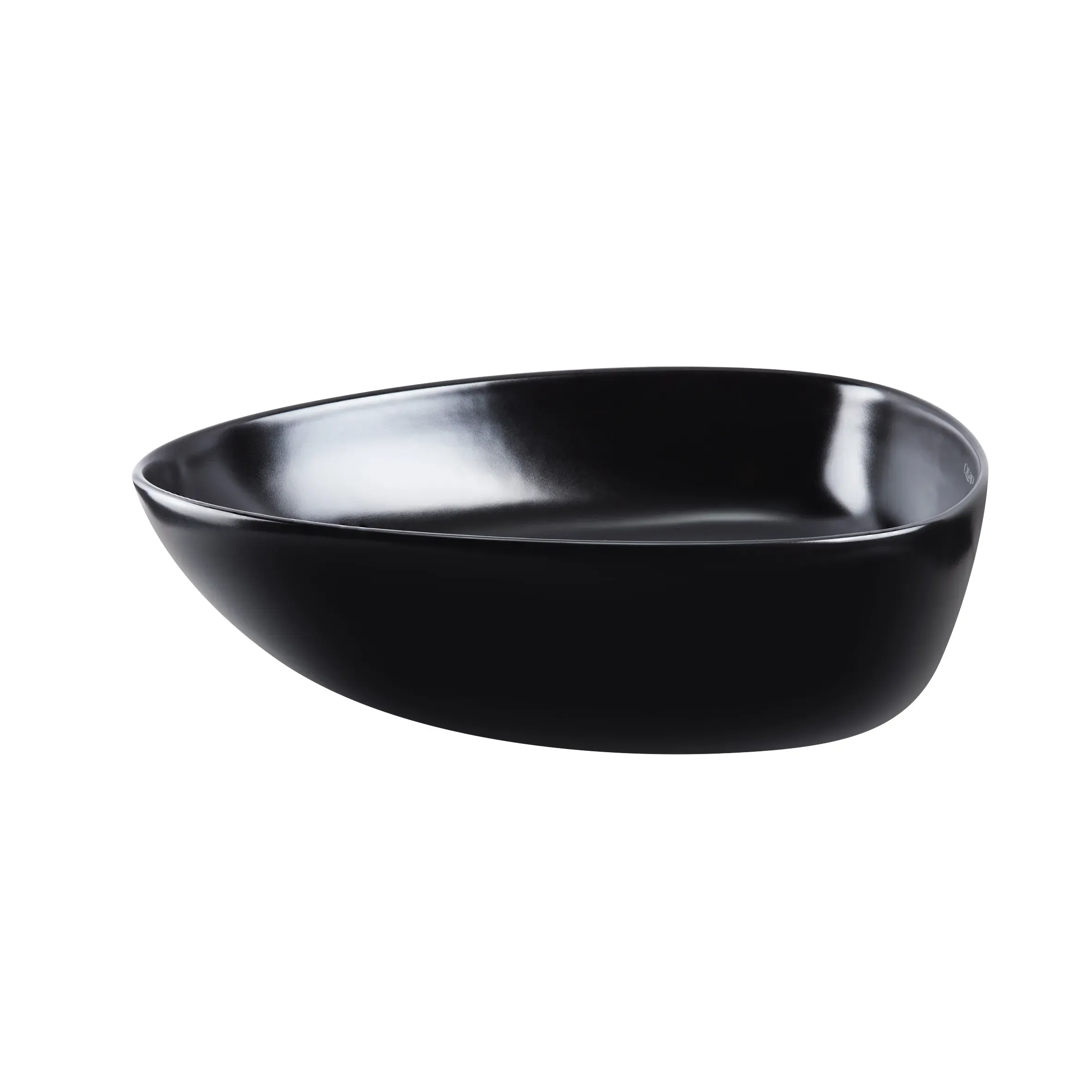 Раковина-чаша Qtap Leo 400x350x160 Matt black с донным клапаном QT1111A053MB - Фото 4