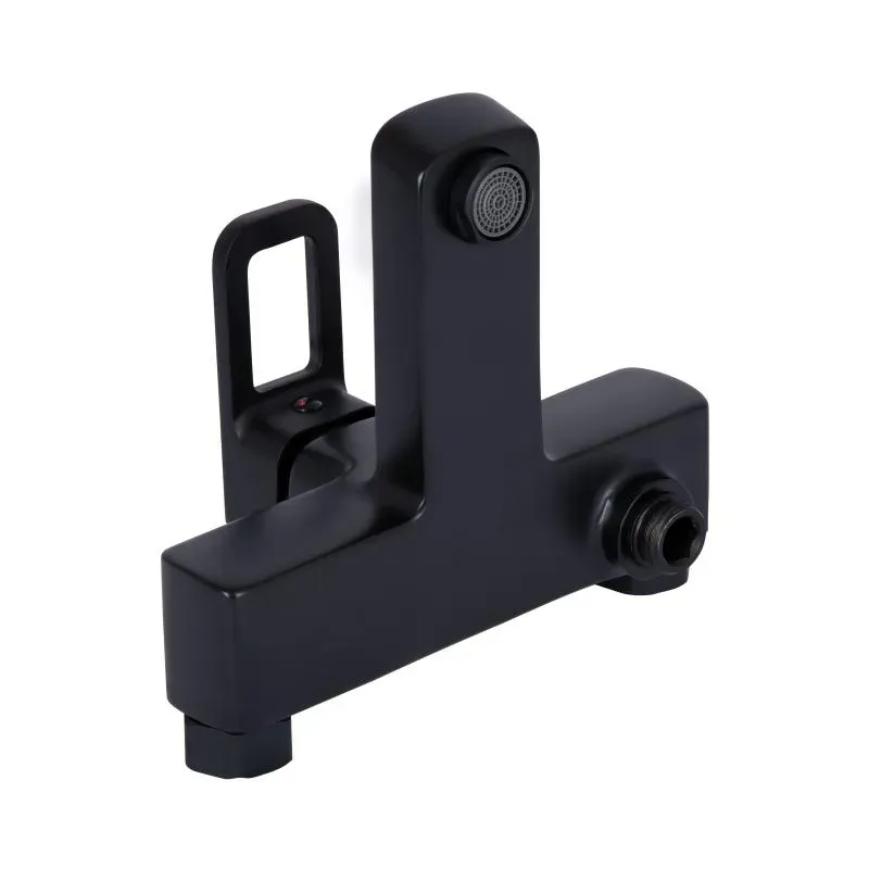 Змішувач для ванни Lidz Wawel 006 (з душовим гарнітуром) (k35) LDWAW006BLA45393 Black - Фото 3