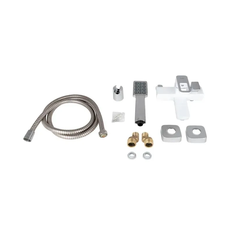 Смеситель для ванны Lidz Wawel 006 (с душевым гарнитуром) (k35) LDWAW006WHI45398 White - Фото 2