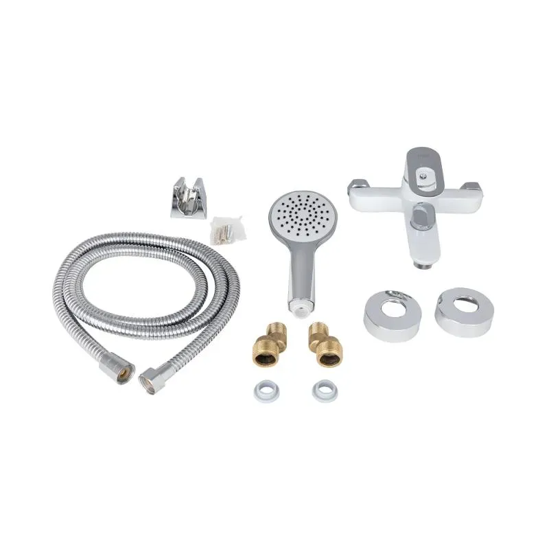 Смеситель для ванны Lidz Latwa 006 (c душевым гарнитуром) (k35) LDLAT006WHI45424 White - Фото 2