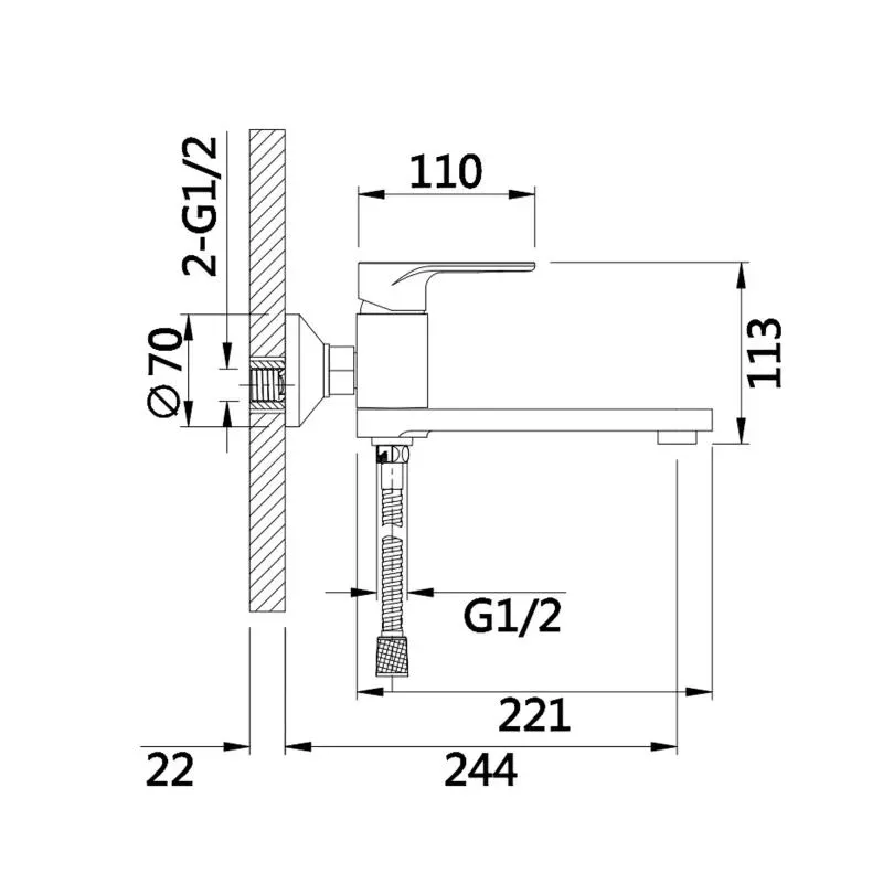 Смеситель для ванны Qtap Jay с поворотным изливом (c душевым гарнитуром) QTJAY260CRW45554 Chrome/White - Фото 7