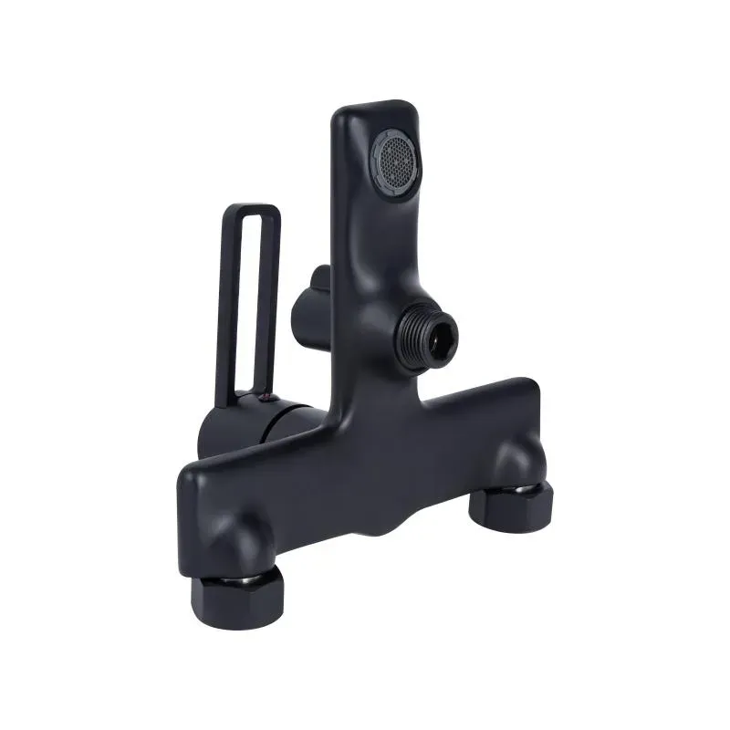 Смеситель для ванны Qtap Taurus (c душевым гарнитуром) QTTAU259BLM45662 Black Matt - Фото 3