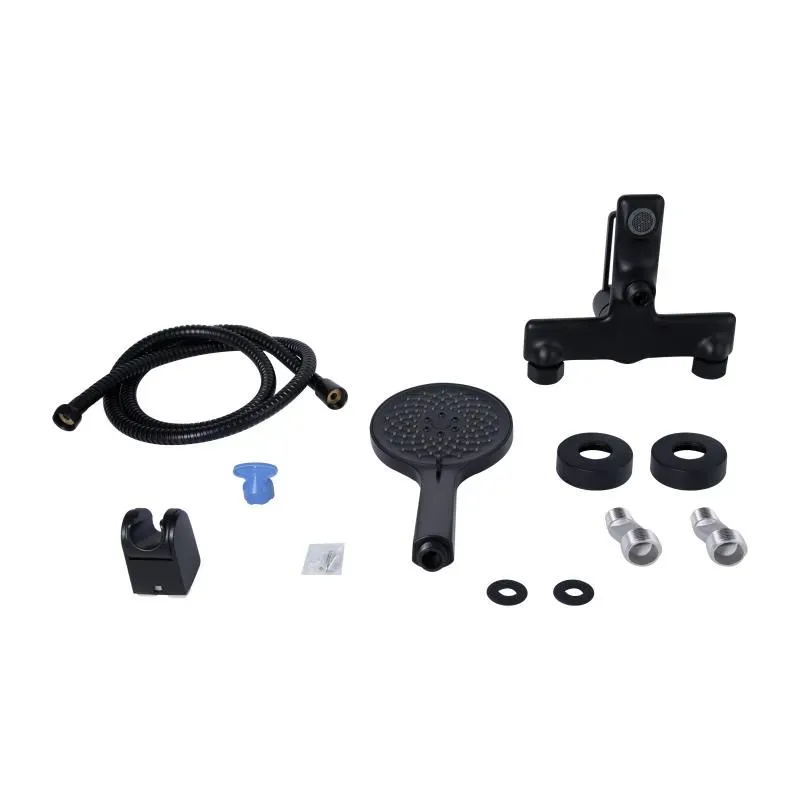 Смеситель для ванны Qtap Taurus (c душевым гарнитуром) QTTAU259BLM45662 Black Matt - Фото 2