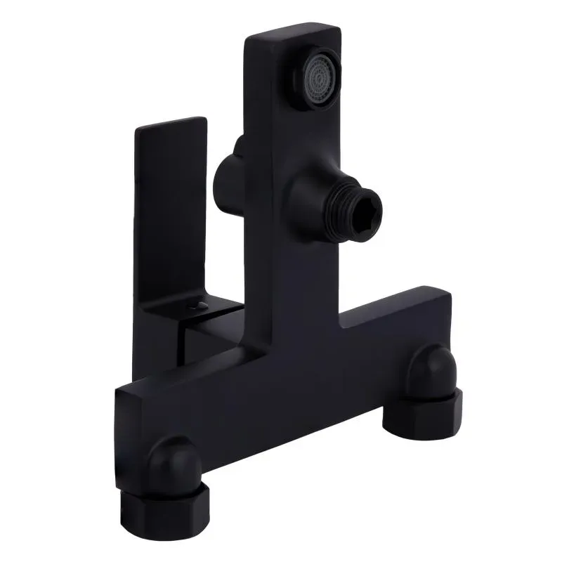 Смеситель для ванны Qtap Gemini (с душевым гарнитуром) QTGEM259BLM45682 Black Matt - Фото 3