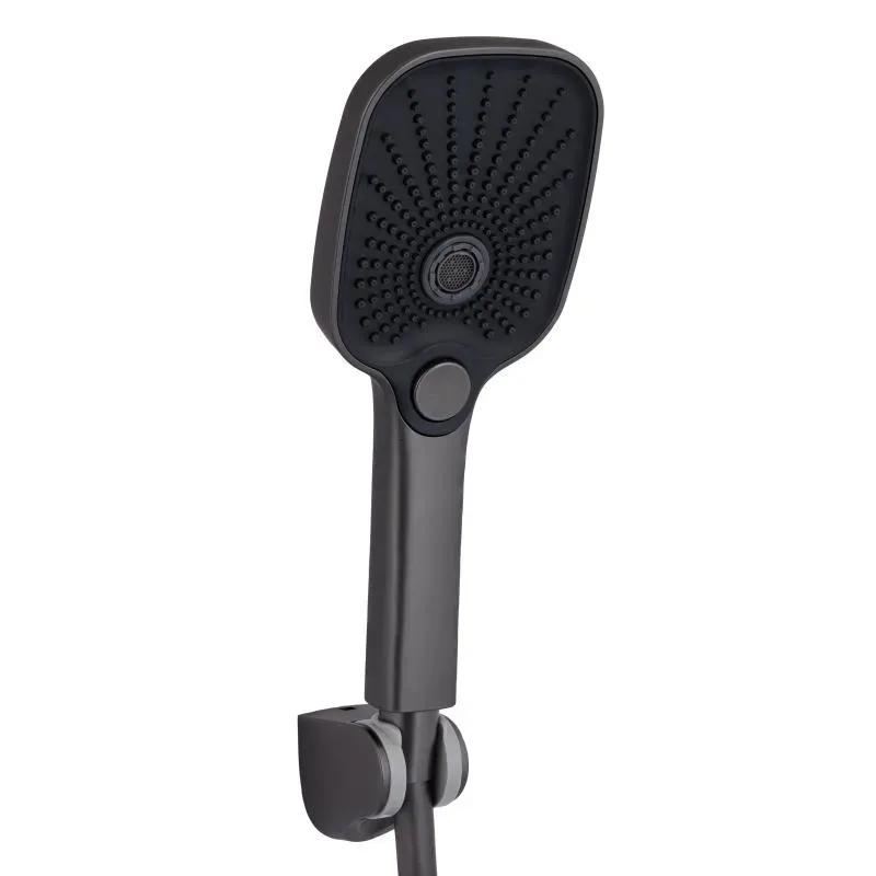 Смеситель для ванны Qtap Gemini (с душевым гарнитуром) QTGEM259GMB45684 Gunmetal Black PVD - Фото 5