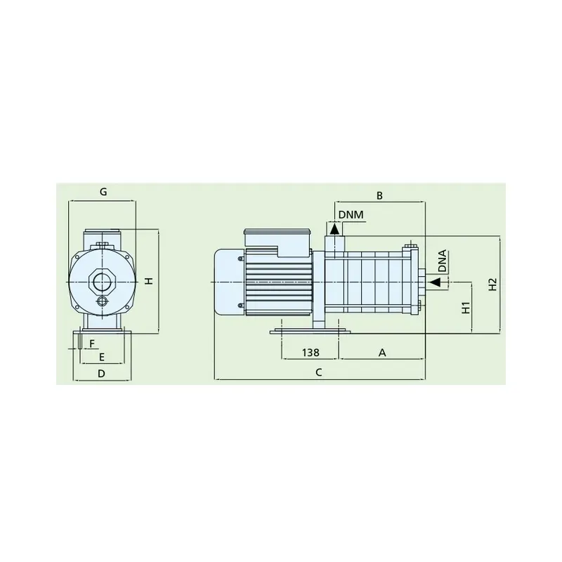 Насос багатоступеневий Speroni RXM 2-5 (0,55 кВт) - Фото 5