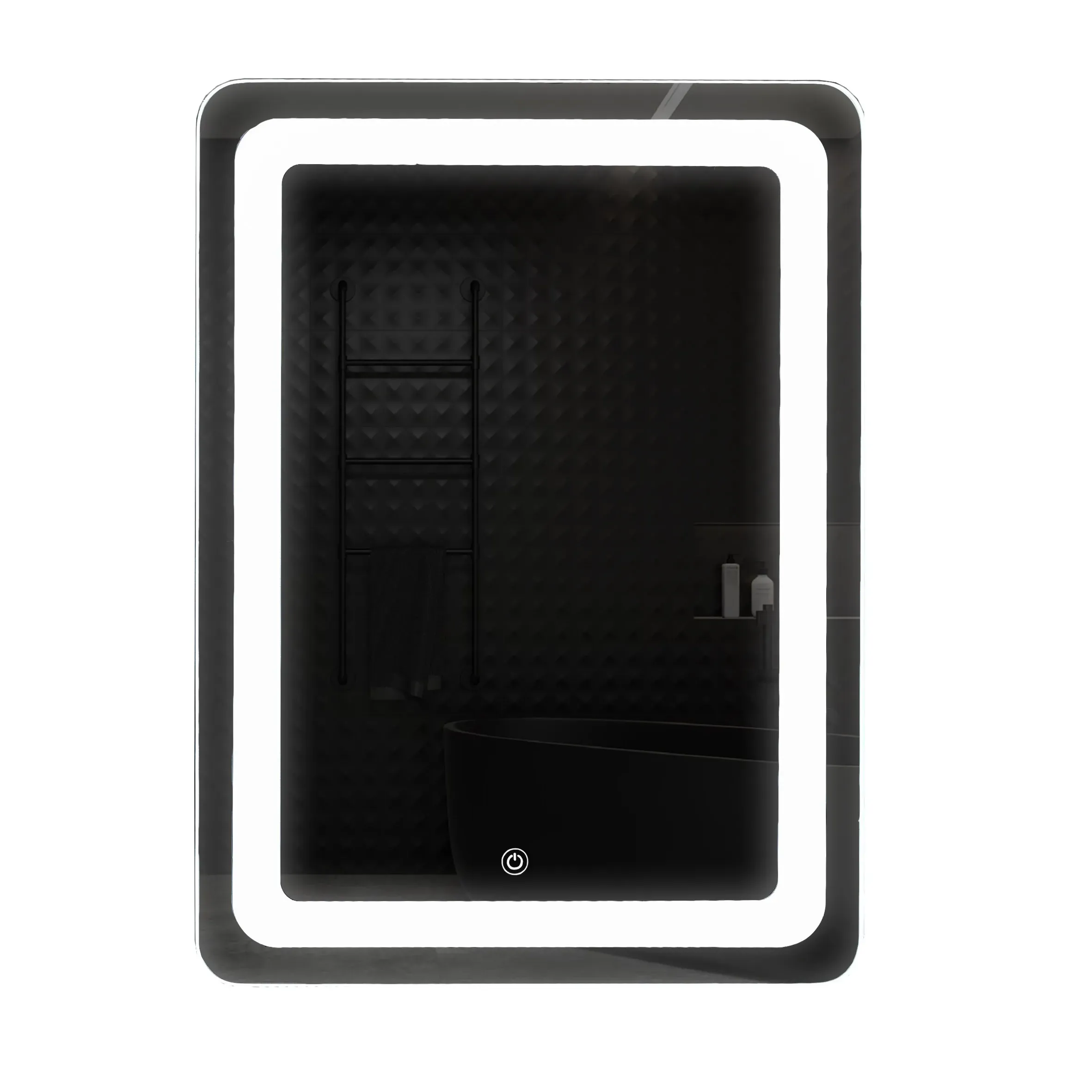 Зеркало UNIO MRR-04 SQR-RA-S 600 x 800 mm LED FL с сенсором - Фото 4