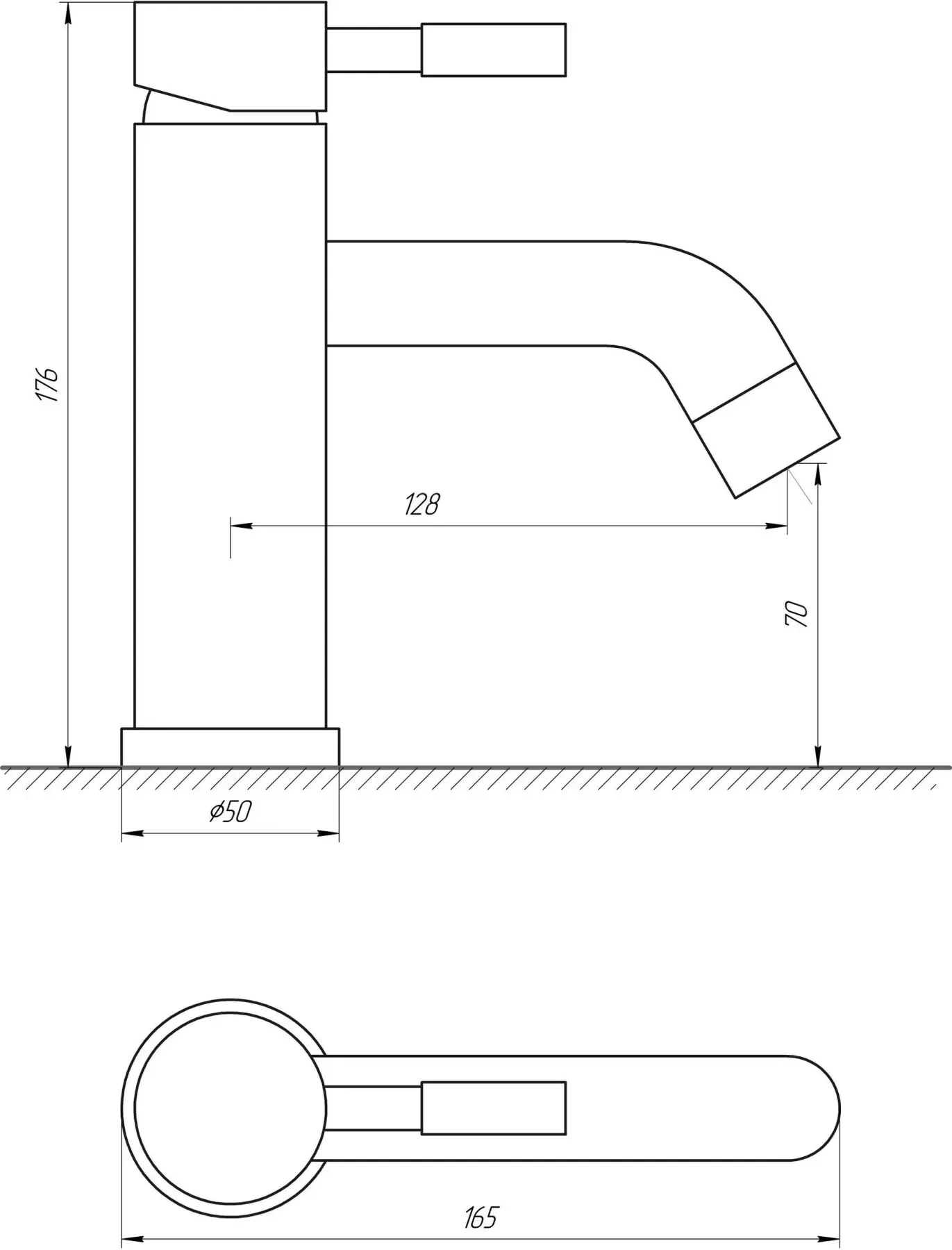 Змішувач для умивальника Globus Lux ALPEN SHG-101M - Фото 2