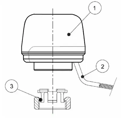 Сервопривод ICMA М28 х 1,5 220 V №983 тип открытый - Фото 2