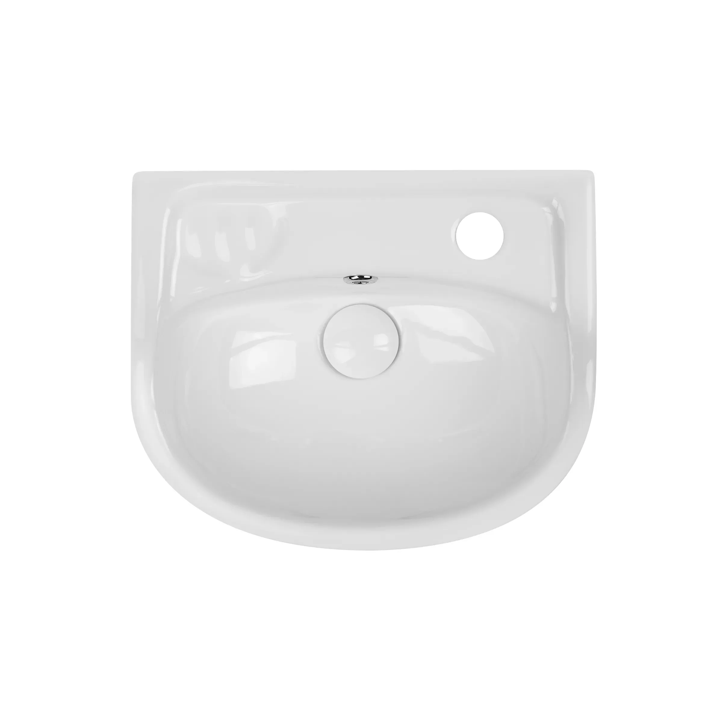 Напольная раковина с пьедесталом детская Qtap Baby 375x305x520 White с донным клапаном QT2311LP304B - Фото 4