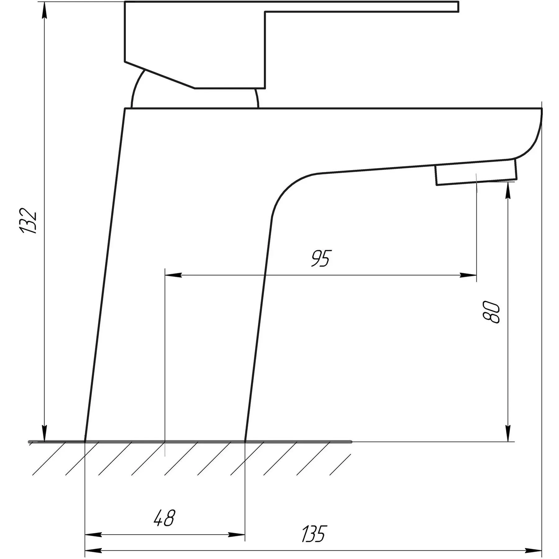 Змішувач для умивальника Globus Lux Milano GLM-0101 - Фото 5