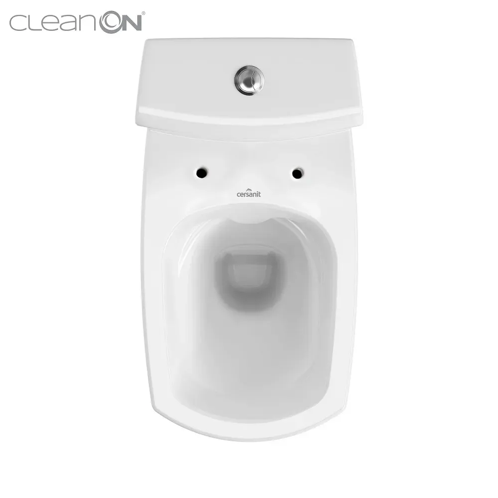 Унітаз Cersanit CARINA 011 CLEAN ON (NEW) безобідковий, Кришка Дюропласт Мікроліфт - Фото 2