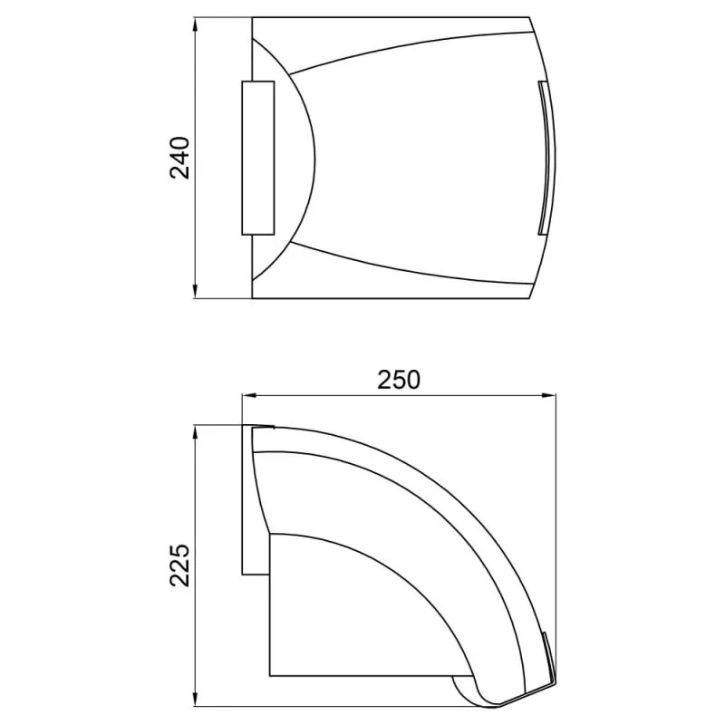 Сушилка для рук Lidz (WHI) -130.01.92 1800 W - Фото 2