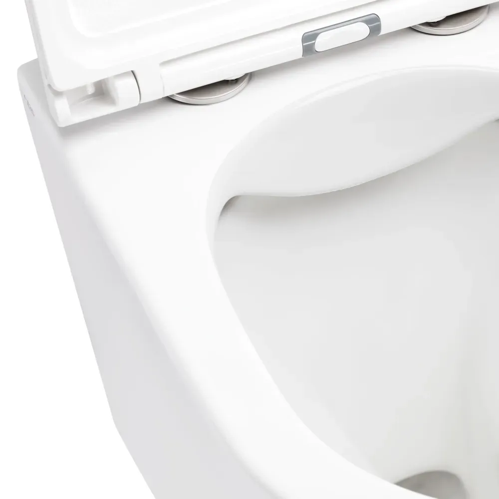 Унітаз підвісний Qtap Scorpio, бесплатный с сиденьями Slim Soft-close QT1433053ERW - Фото 4
