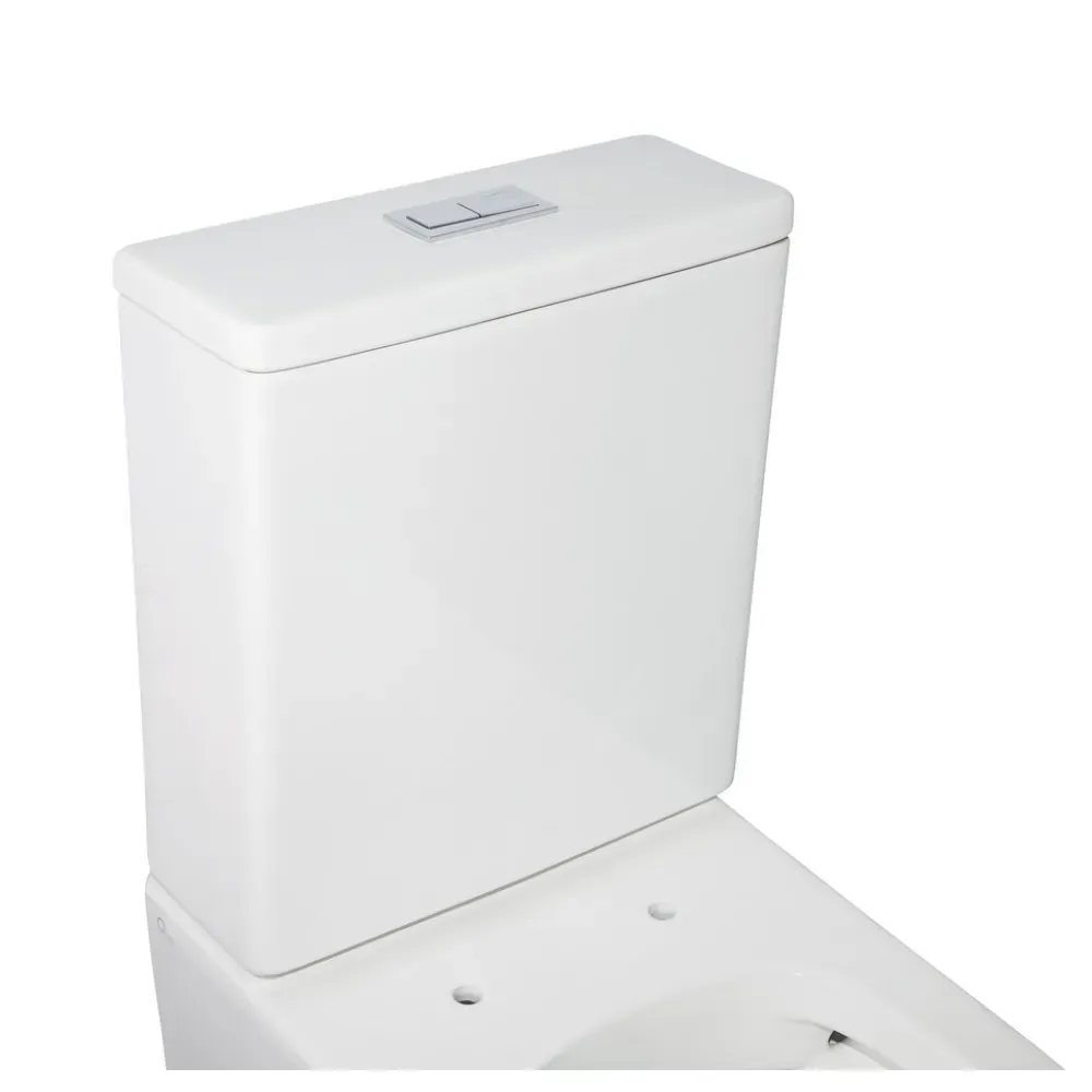 Унітаз-компакт Qtap Crow безобідковий з сідінням Soft-close QT05222170W - Фото 4