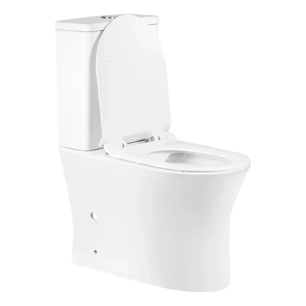 Унитаз-компакт Qtap Virgo безобедочный с сиденьем Soft-close QT18222169ARW - Фото 11