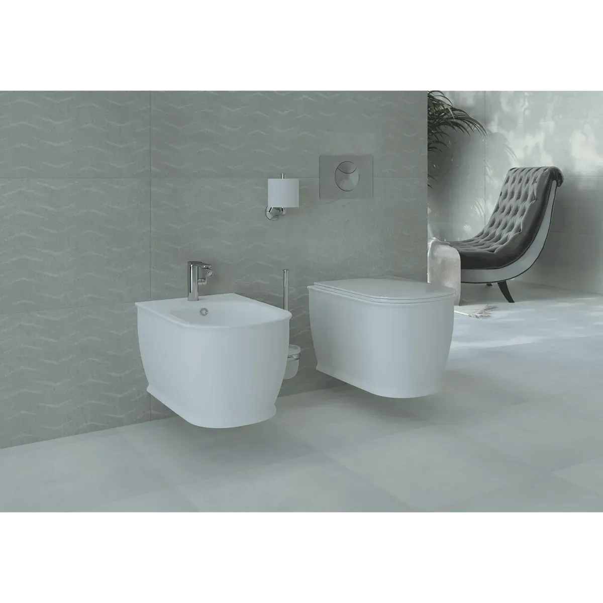 Унитаз подвесной Devit Afina 3020150 безободковый, сиденье дюропласт Soft-Close - Фото 4