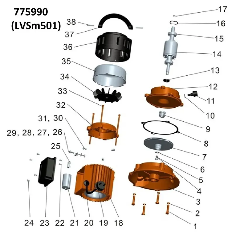 Насос для полива вертикальный LEO (Aquatica) 775990 0,37 кВт 50 л/мин - Фото 3
