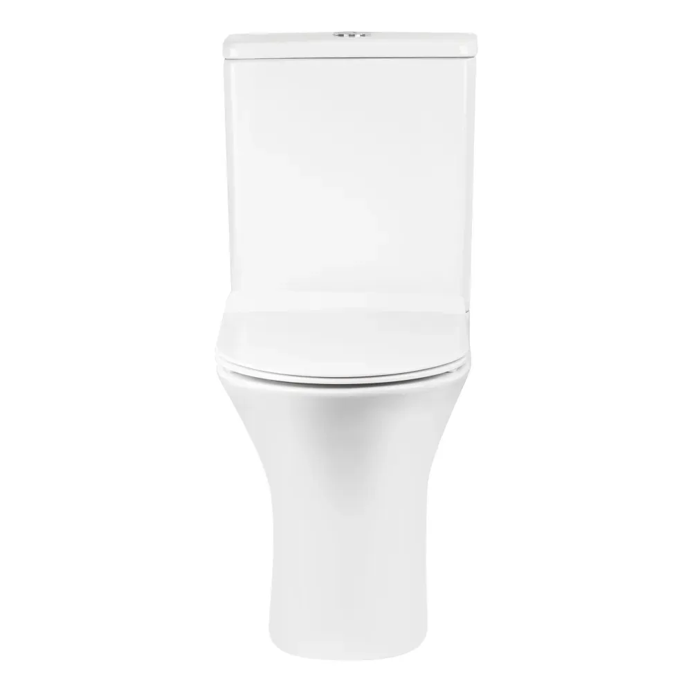 Унитаз-компакт Qtap Virgo безобедочный с сиденьем Soft-close QT18222169ARW - Фото 12