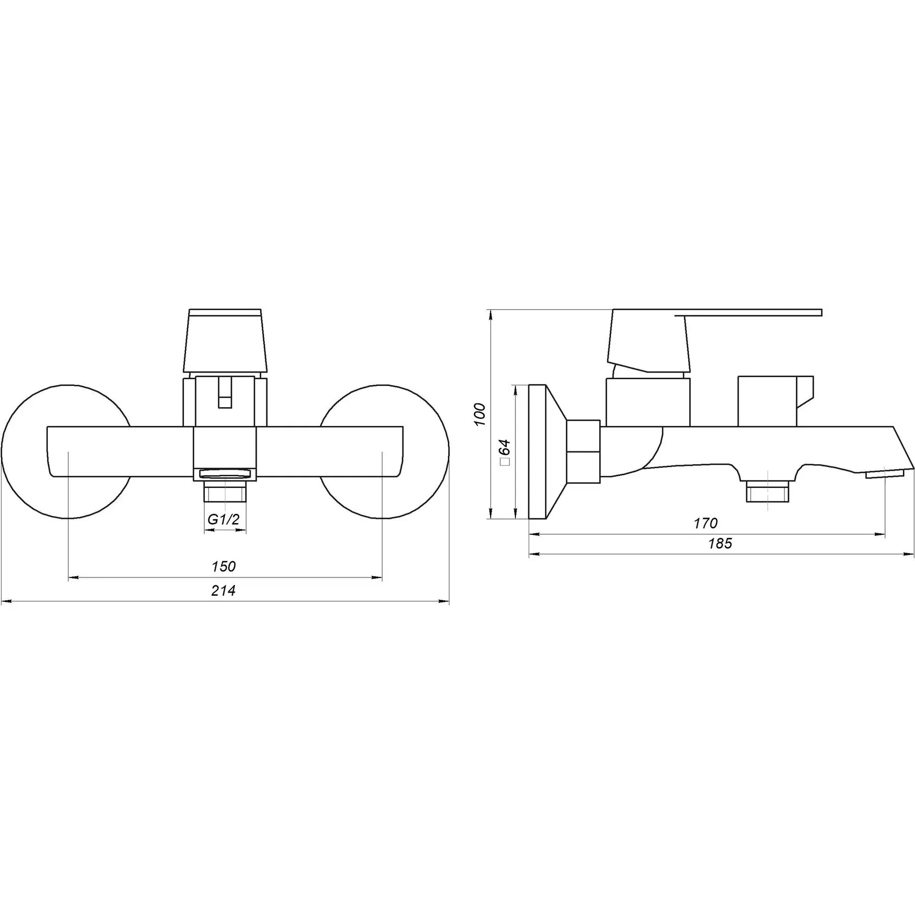 Смеситель для ванны Globus Lux Laguna GLA-0102NE-10-BB - Фото 7