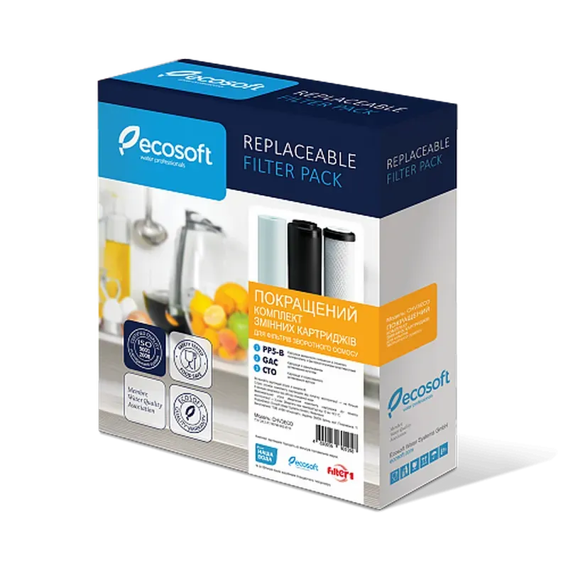 Покращений комплект для фільтрів зворотного осмосу Ecosoft CHV3ECO - Фото 4