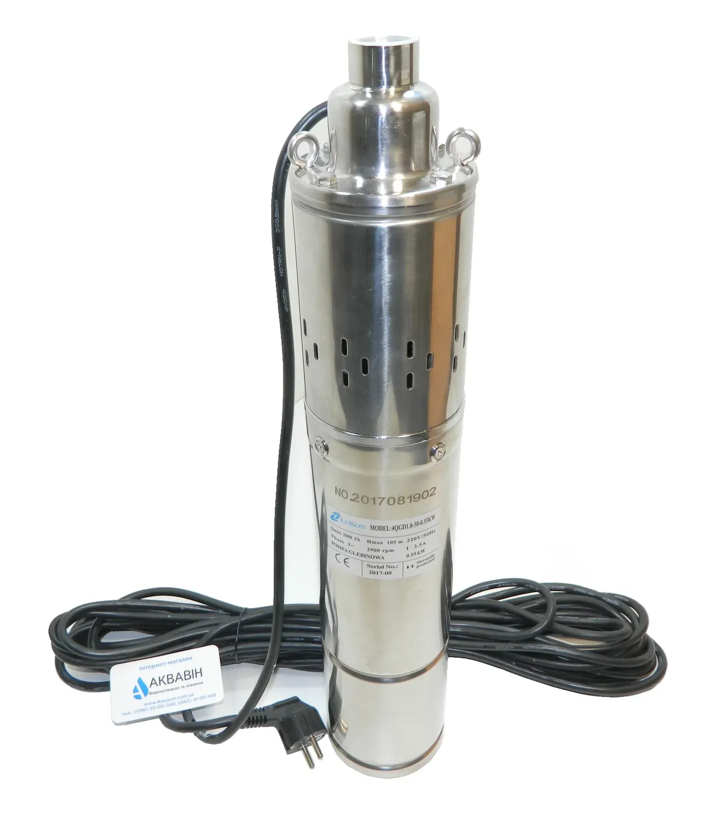 Насос шнековый LUKON QGD 1.2-85-0.50кВт - Фото 2