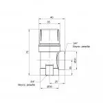 Клапан безопасности 3/4 вв (3 бар) "Icma" №241 - Фото 2