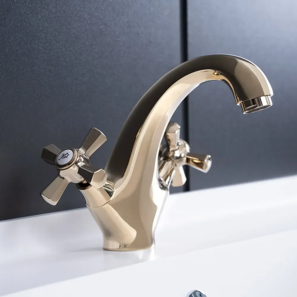 Смеситель для умывальника Q-tap Liberty ORO 161 - Фото 3