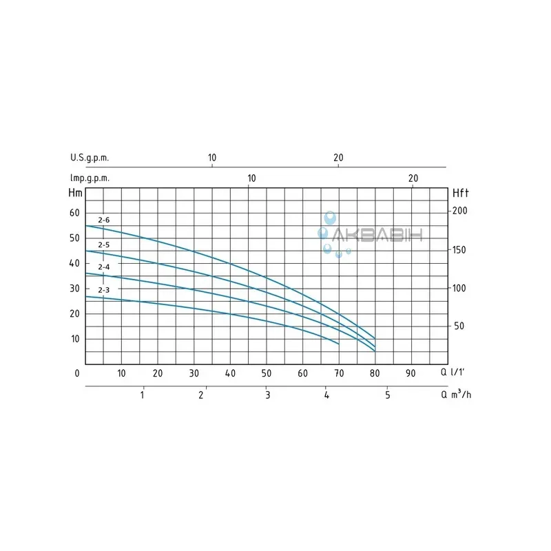 Насос багатоступеневий Speroni RXM 2-5 (0,55 кВт) - Фото 3