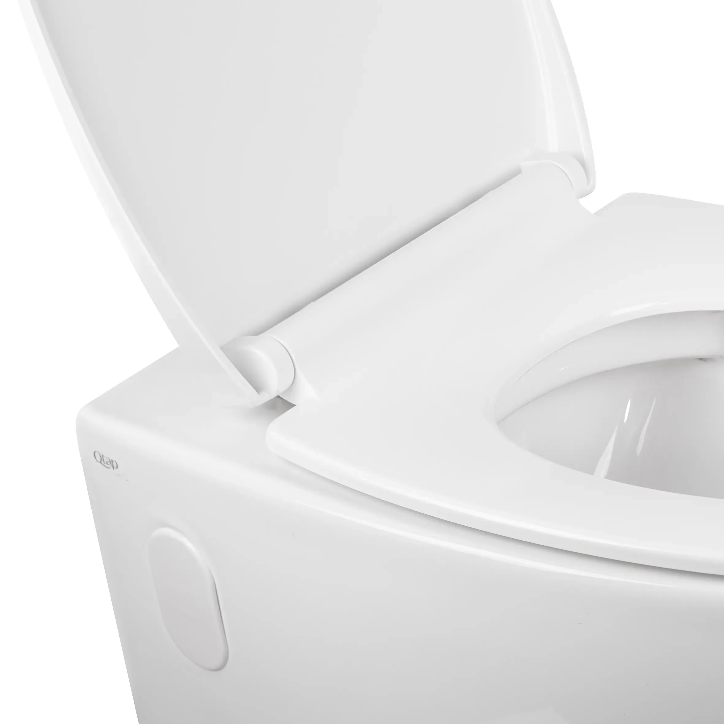 Унитаз подвесной Qtap Leo безобедочный с сиденьем Soft-close QT11331002ERW - Фото 5