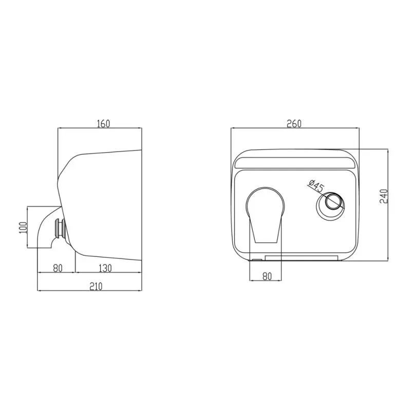 Сушилка для рук Lidz (NKS) -130.01.95 2300 W - Фото 2