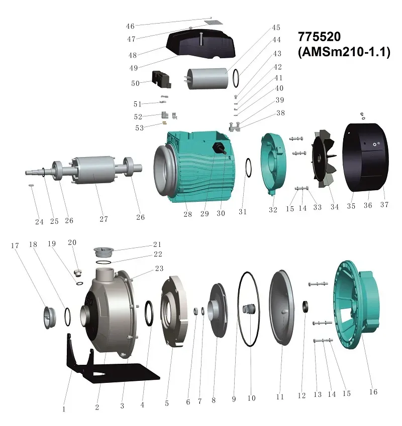 Насос для полива LEO (Aquatica) 775520 1,1кВт 300 л/мин - Фото 3