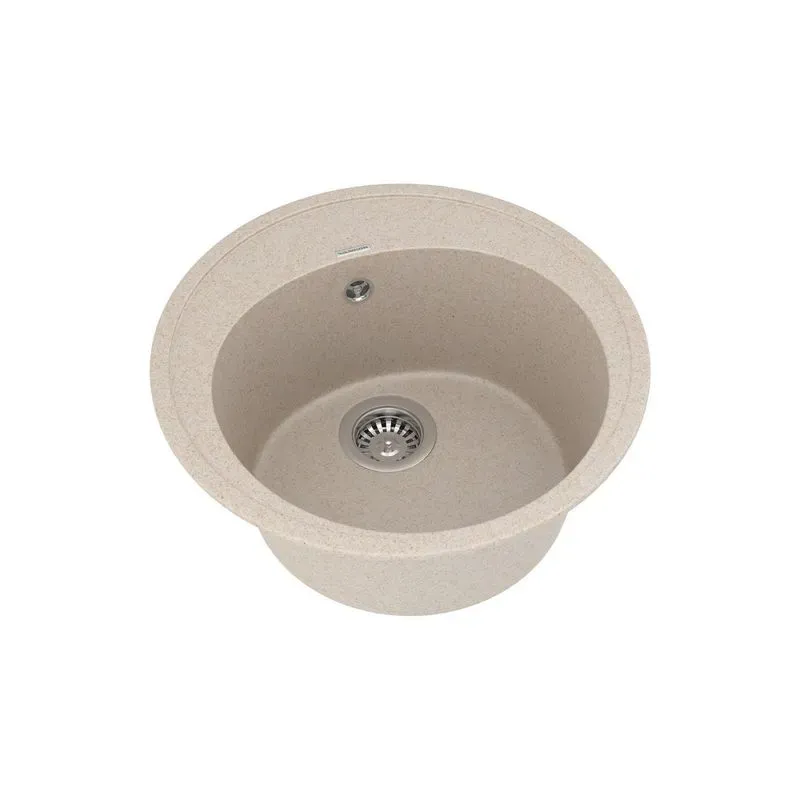 Кухонна мийка VANKOR Sity SMR 01.50 Beige + сифон VANKOR - Фото 2