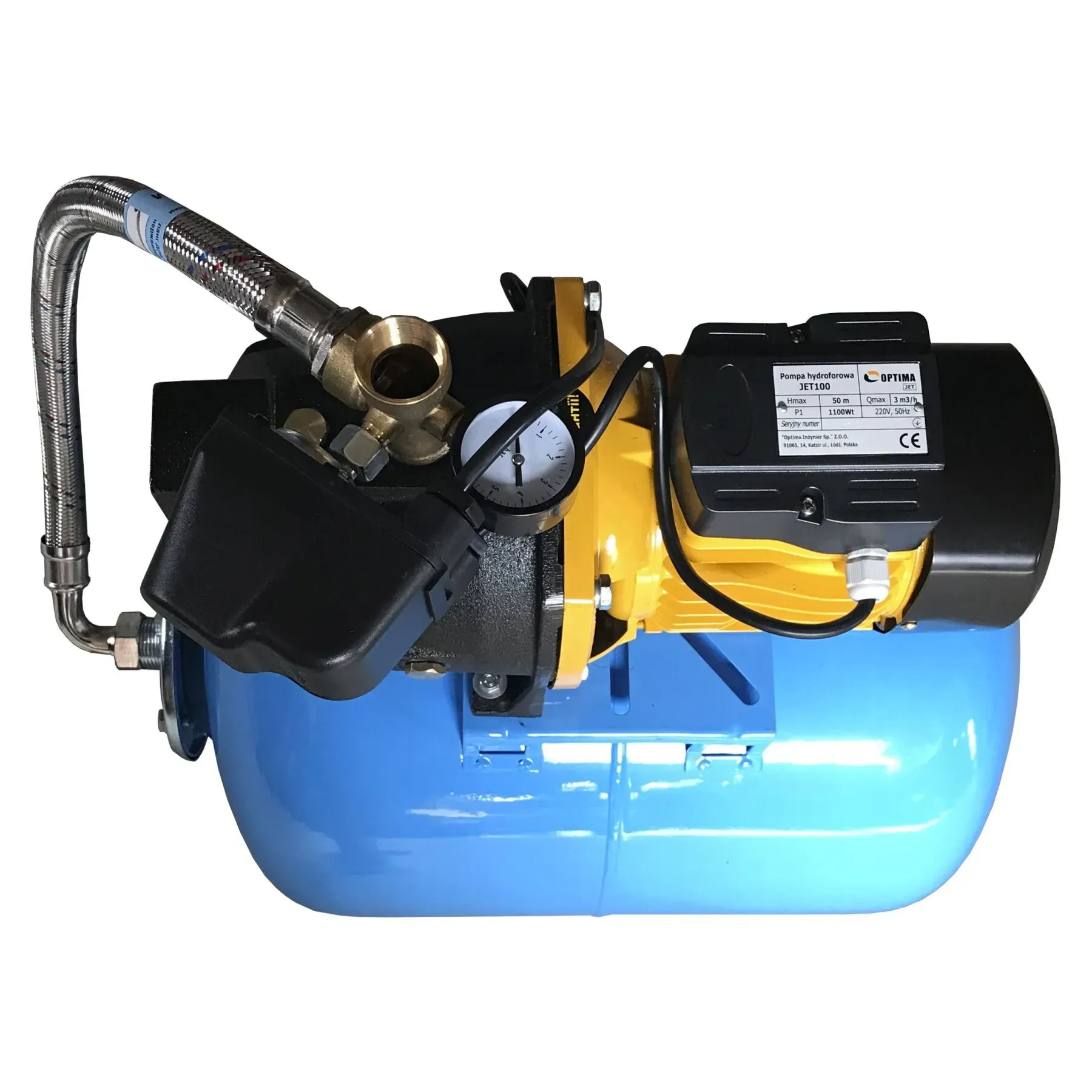 Насосна станція Optima JET100-50 1,1 кВт чавун довгий на Гребінці - Фото 4