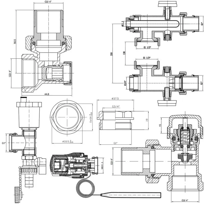 Смесительная группа без бойпаса SD FORTE 1 "SF006W25 - Фото 2