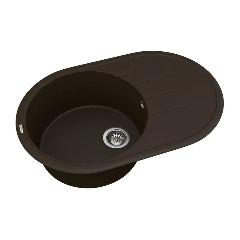 Кухонная мойка VANKOR Sity SMO 02.78 Chocolate + сифон VANKOR - Фото 2