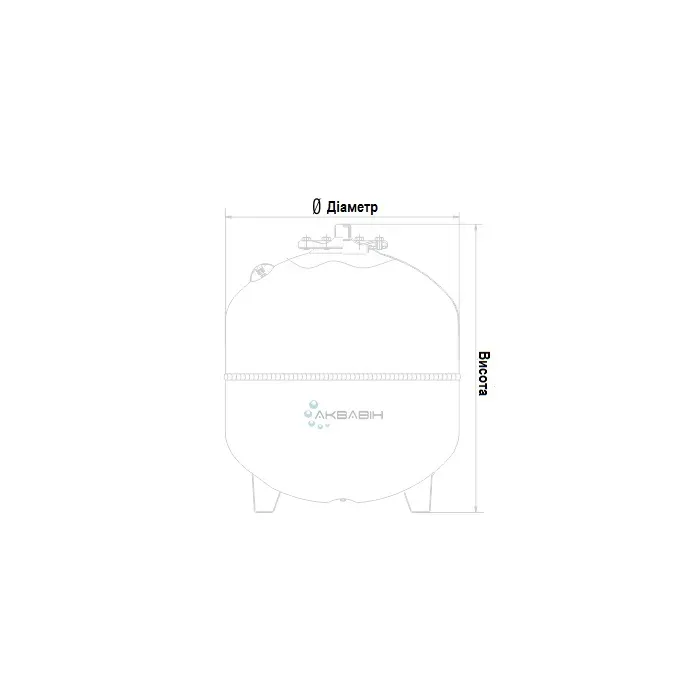 Бак розширювальний IMERA RV 35 л 3/4” (вертикальний) - Фото 3
